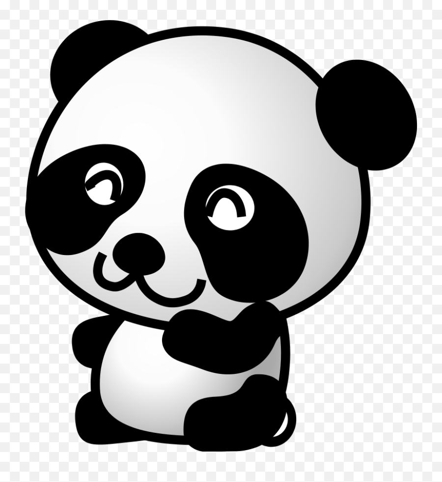Vector Panda Transparent Png Clipart - Cartoon Panda,Panda Cartoon Png
