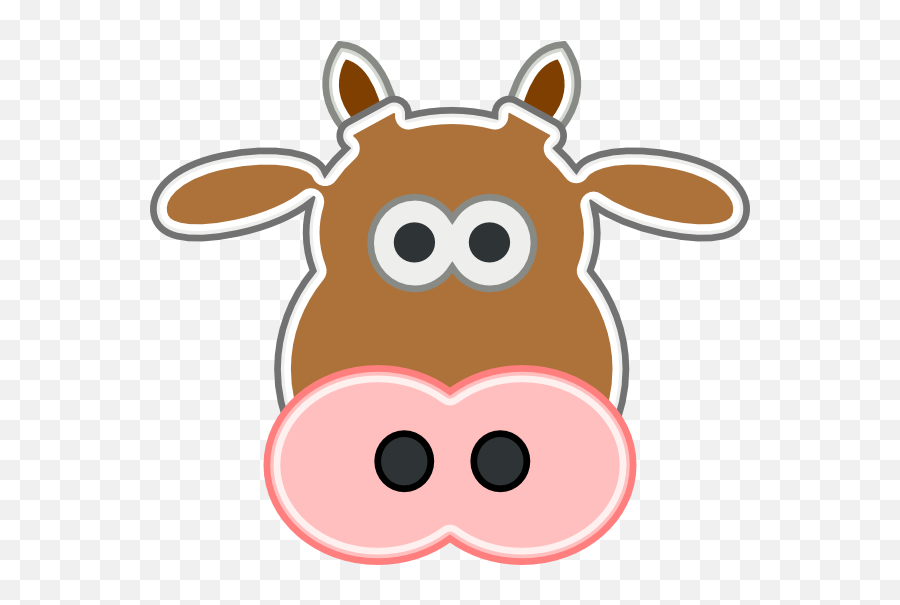 Free Cow Face Png Download Clip - Brown Cow Face Clip Art,Cow Face Png