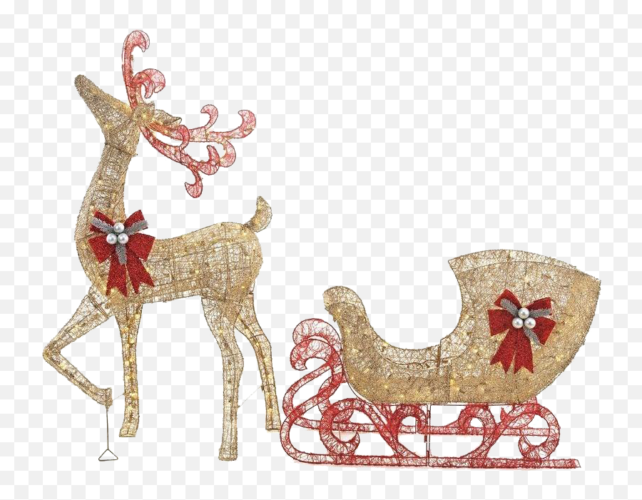 Reindeer Sleigh Png Transparent Image Mart - Reindeer,Reindeer Transparent