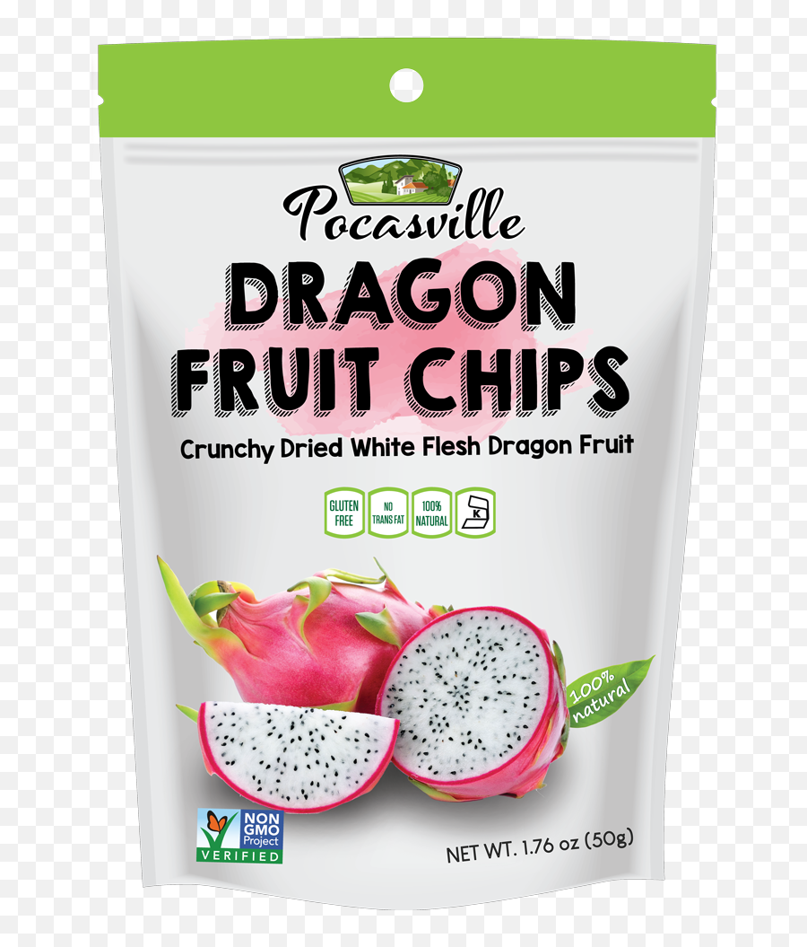 Pocas Premium Dragon Fruit Chips White 176 Ounce Pack Of 6 - Pitaya Png,Dragonfruit Png
