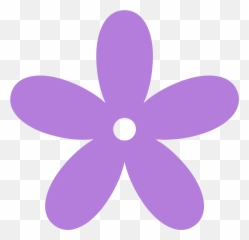 Clipart Roses Lavendar Transparent - Purple Flower Png