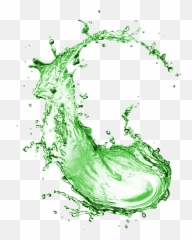 Download Hd Water Splash Transparent Background - Green Png