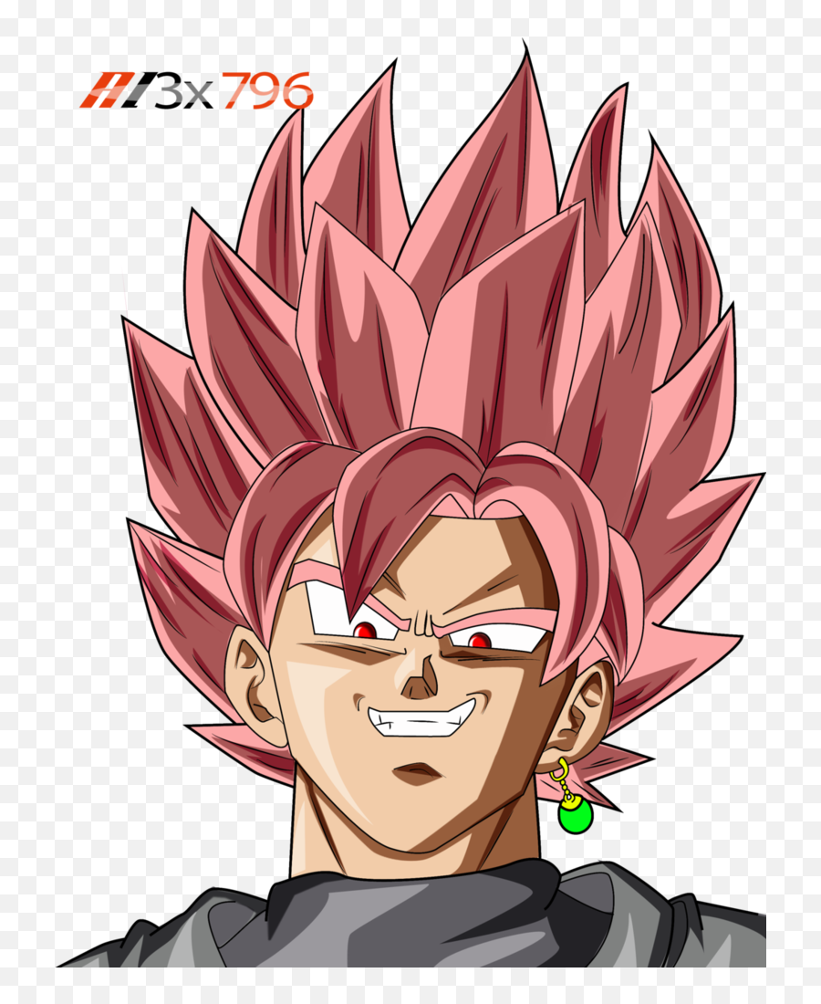 Goku Black Pink Hair Png Image - Goku Black Pink Hair,Goku Hair Transparent