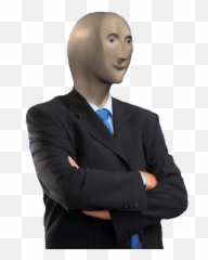 Stonks - Stonks Transparent Background Png,Meme Man Png