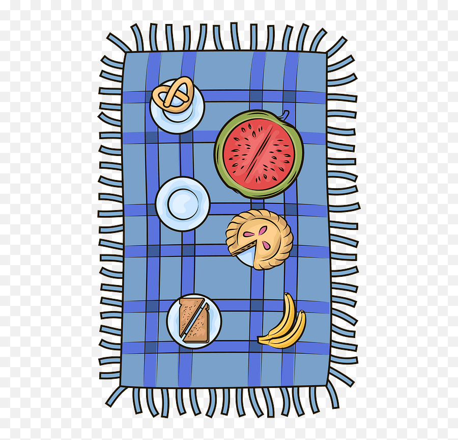 Picnic Blanket Clipart - Top View Picnic Blanket Clipart Png,Picnic Blanket Png