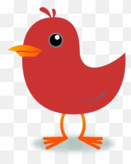 Free Twitter Bird Transparent Background Download Clip - Red Bird Clipart Png,Twitter Bird Transparent