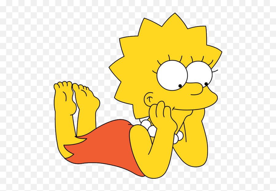 Lisa Simpson Laying Down Png Official Psds - Lisa Simpson Png,Simpson Png