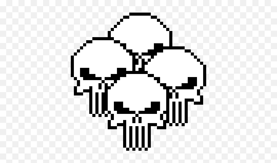 Punisher Skull Pixel Art Maker - Transparent 8 Bit Skull Png,Punisher Png