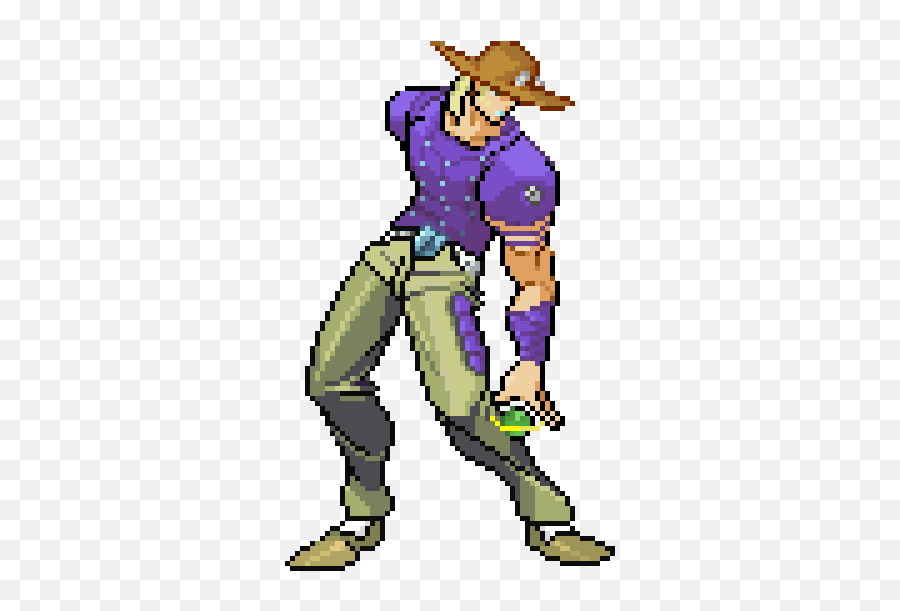 Download Hd Fanart Defaced A Jotaro Sprite And Made Gyro - Free Vector Png,Gyro Png