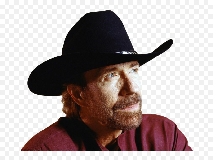 Chuck Norris Cowboy Png Clipart - Black Leather Cowboy Hats For Men,Chuck Norris Png