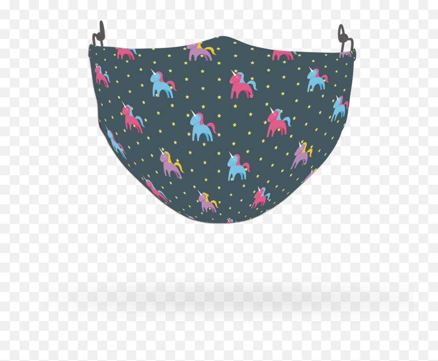 Unicorn Stars Pattern Face Covering Print 12 - Girly Png,Unicorn Face Png