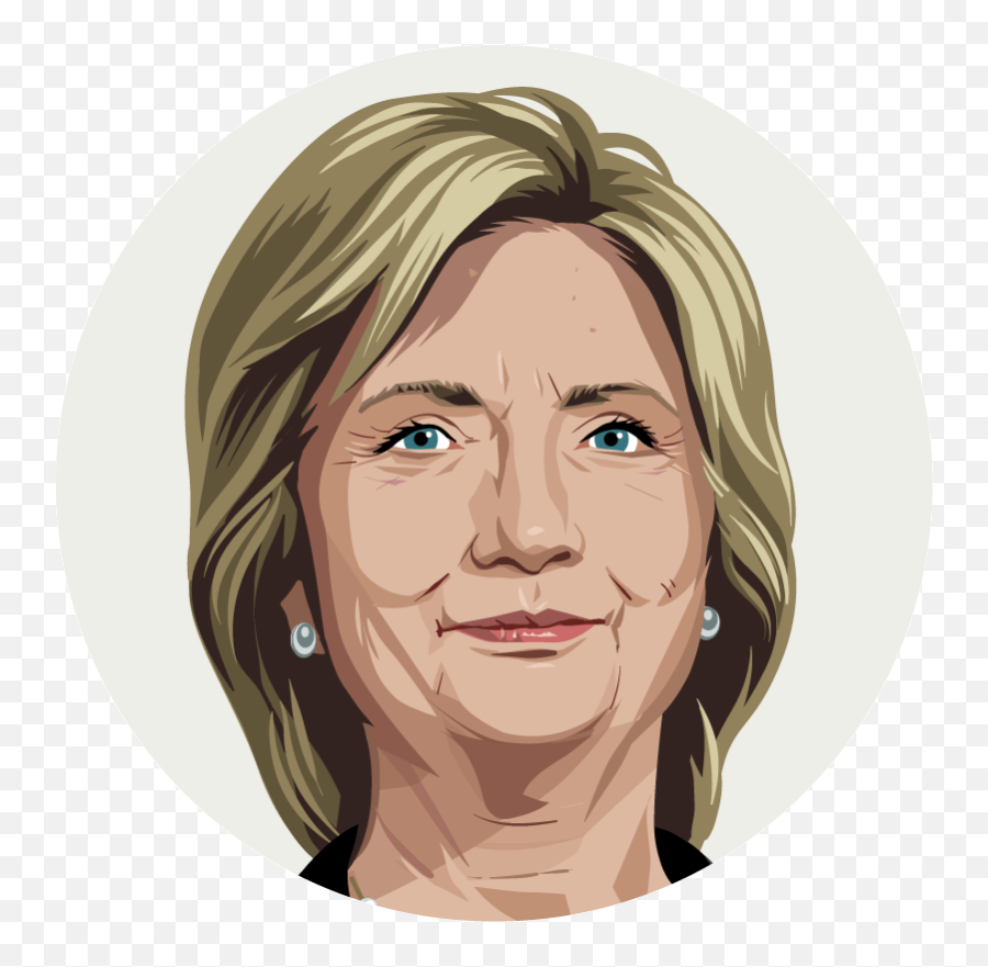 2016 Presidential Debates - Donald Trump Hillary Clinton Hillary Clinton Caricature No Background Png,Hillary Clinton Face Png