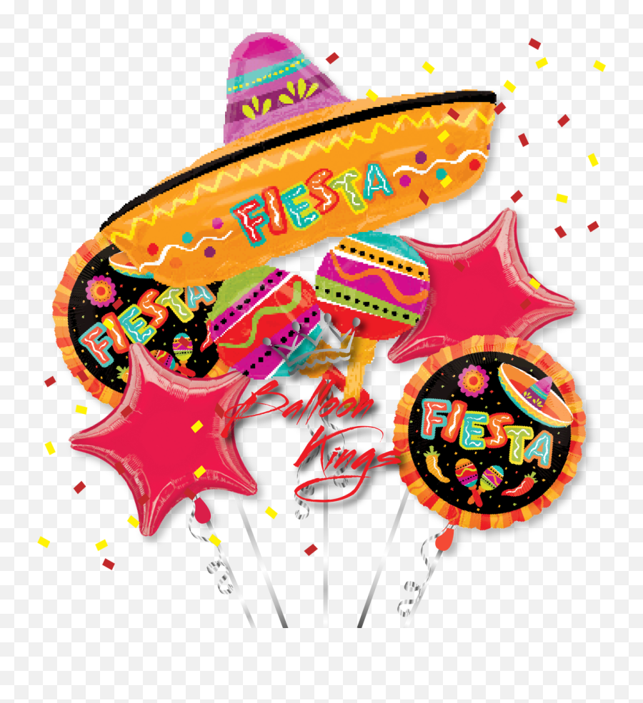 Download Fiesta Sombrero Fun Bouquet - Cinco De Mayo Balloons Png,Sombrero Transparent