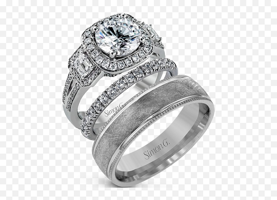 Beny Sofer Parade Simon G Engagement Diamond Rings - Mens Platinum Wedding Bands Png,Engagement Ring Png