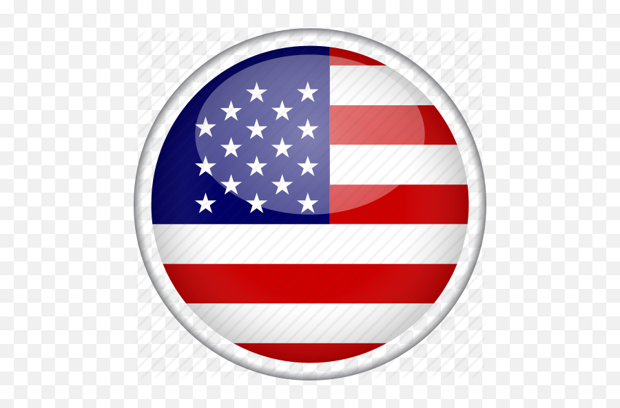 Circle Country Flag National Usa - Country Flags Circle Icons Usa Png,American Flag Circle Png