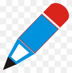 Blue Pencil Icon Clipart Free Download Transparent Png - Two Colour Logo Design