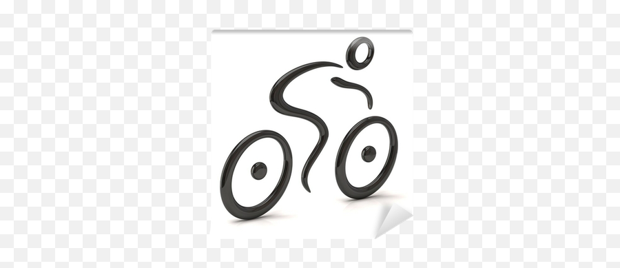 3d Illustration Of Cyclist Icon Wall Mural U2022 Pixers - We Live To Change Dot Png,Icon Wall Stickers