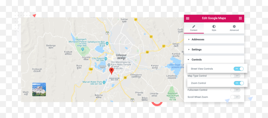 Elementor Google Maps Widget - Dot Png,Google Maps Icon List