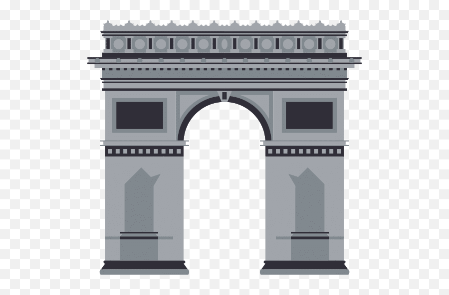 Arc De Triomphe Icon - Arc De Triomphe Flat Design Png,Arc De Triomphe Icon