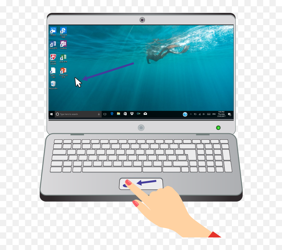 What Is A Laptop Using The Touchpad - Park Miniatur Zabytków Dolnego Lska Png,Windows 10 Tiny Touchpad Scroll Icon
