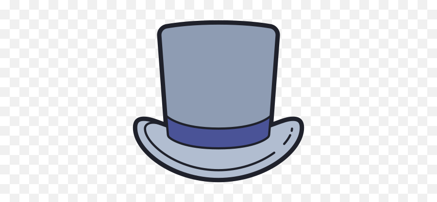 Top Hat Icon In Color Hand Drawn Style Png Sun