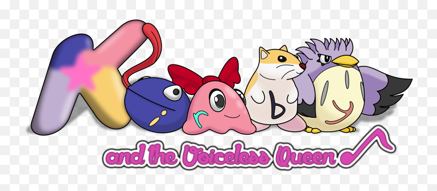 Hd Kirby And The Voiceless Queen Logo - Cartoon Png,Queen Logo