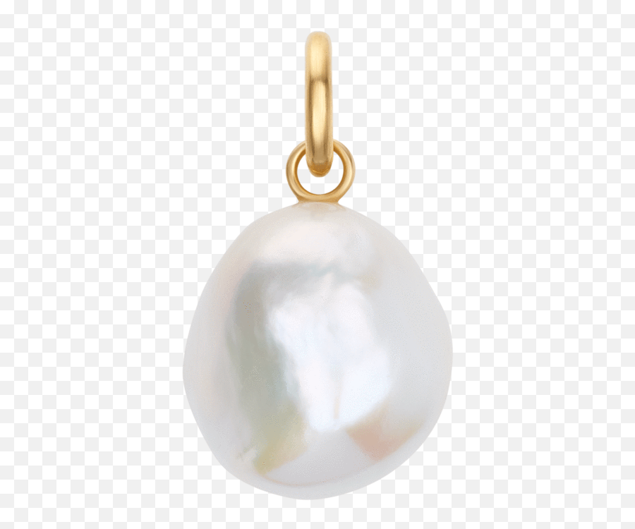 Baroque Pearl Charm - Rondel Solid Png,Pearl Icon Rack Dimensions