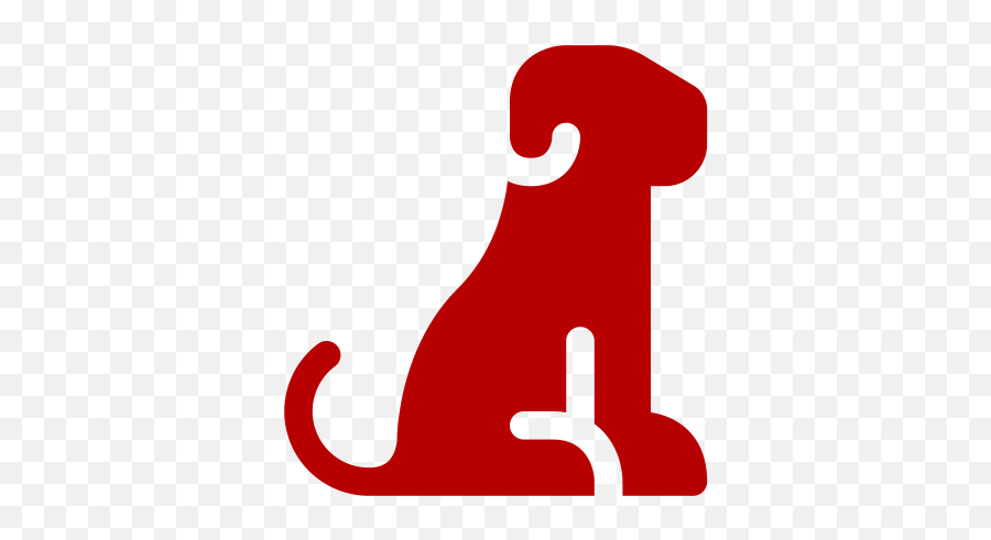Sitting Dog Icon Png Symbol Red - Icone Chien Vert,Sit Icon