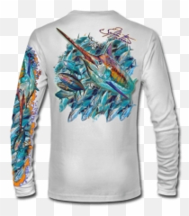Jm Blue Marlin Sushi Tshirt Lge Png