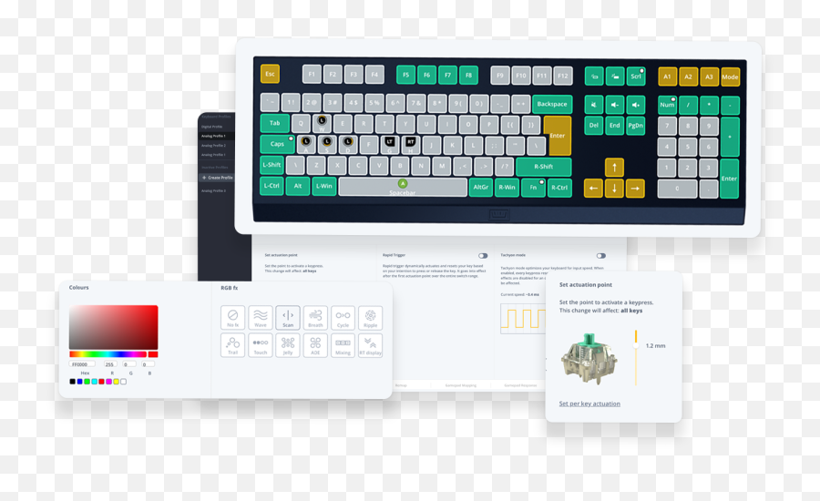 Wooting 60he - The 60 Analog Input Keyboard Wooting Two Lekker Edition Keyboard Png,League Of Legends Shortcut Icon