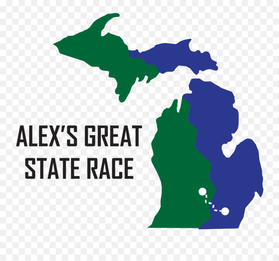 Alexu0027s Great State Race Msu - Resource Center For Persons Michigan Map Blue Png,Great Ball Icon