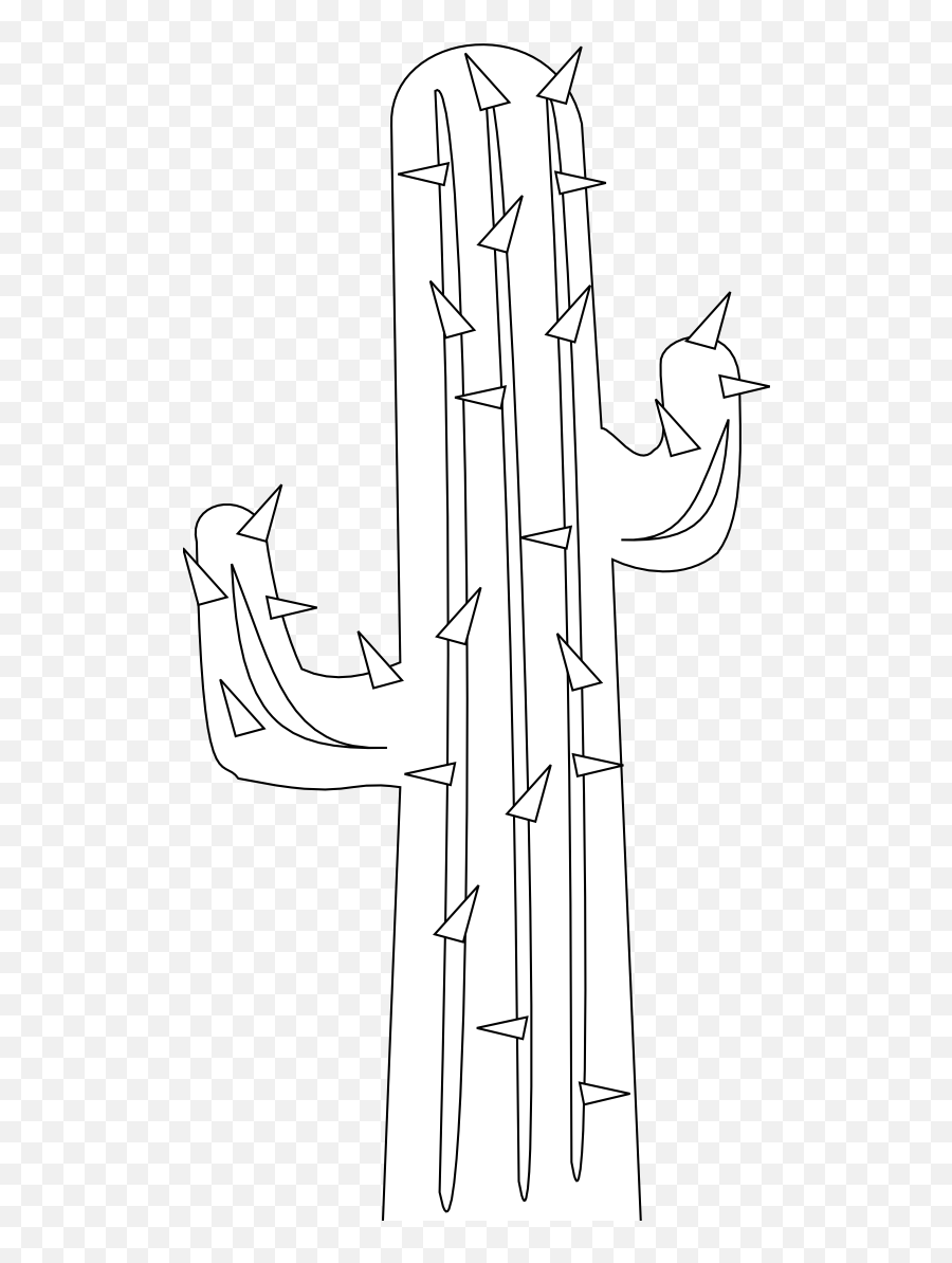 Download Hd Cactus Clipart Person Pencil And In Color - Illustration Png,Cactus Clipart Png