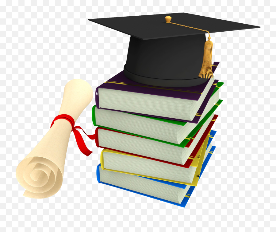 Degree College Hat Graduation Cap Png Transparent Images - Degree Cap With Books,Grad Hat Png