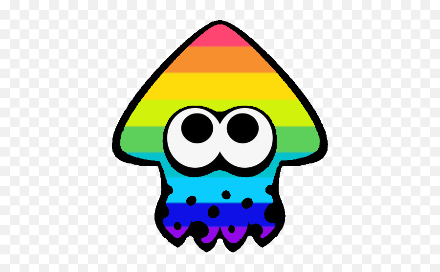 Rainbowinkling - Splatoon 2 Squid Png,Rainbow Emoji Png