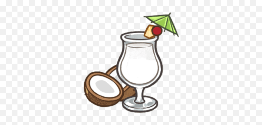 Piña Colada - Cartoon Png,Pina Colada Png