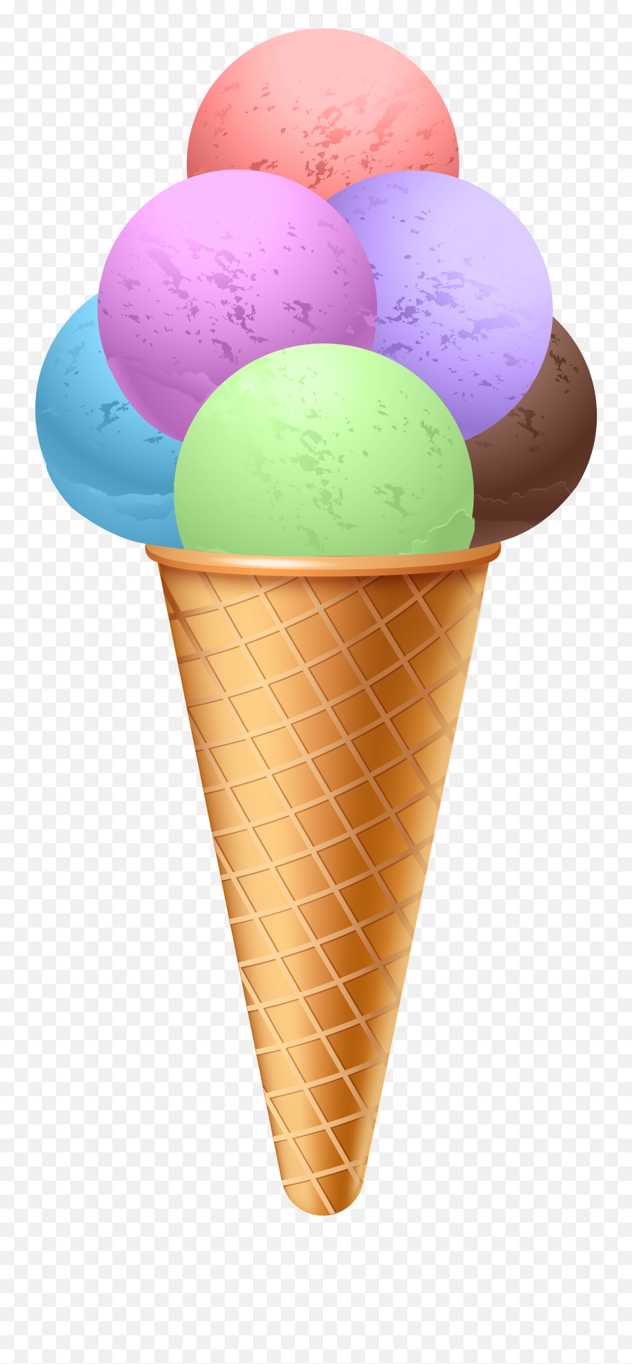 Ice Cream Cone Png Transparent - Clip Art Cone Ice Cream,Ice Cream Cone Transparent Background