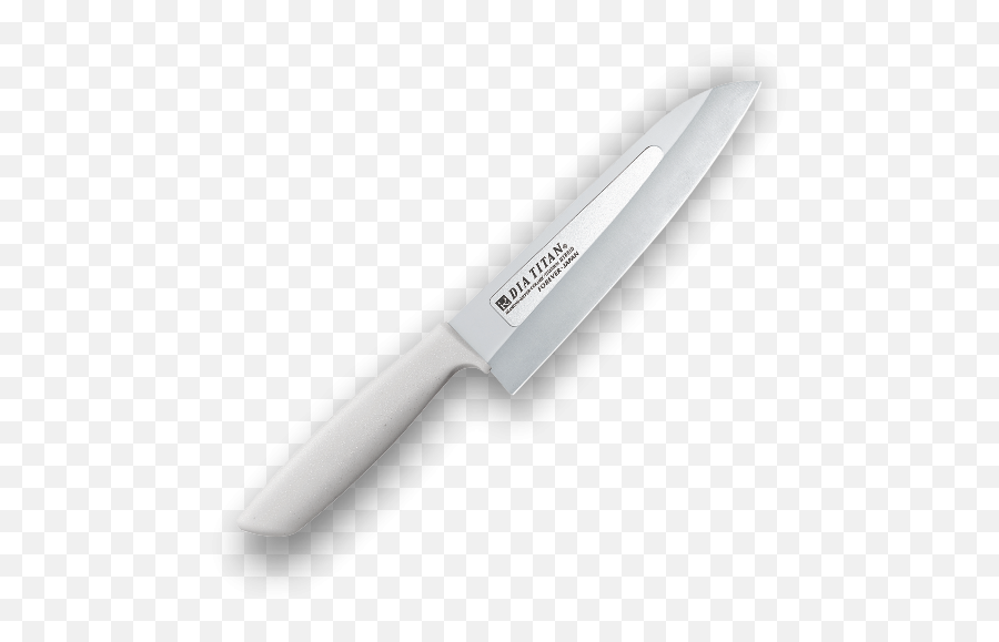 Japanese Diamond Titanium Chef Knife - Hunting Knife Png,Kitchen Knife Transparent