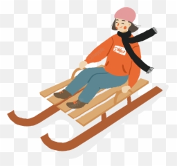 Little Girl Cartoon Character Design - Cartoon Sled Png,Sled Png