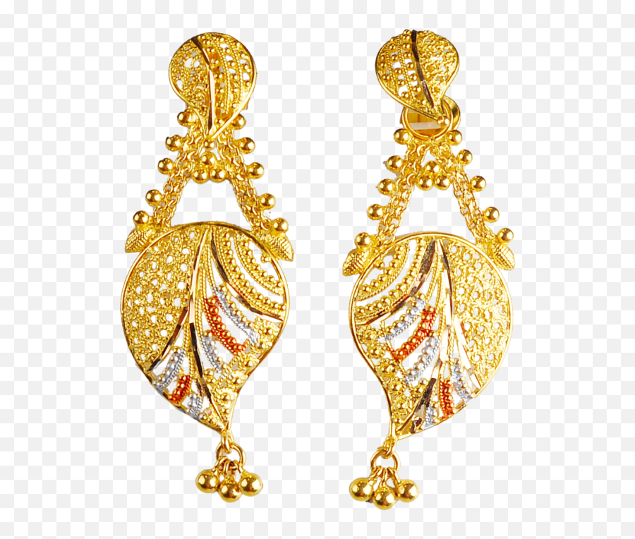 Gold Earrings Png 1 Image - Kolkata Design Gold Earrings,Gold Earring Png
