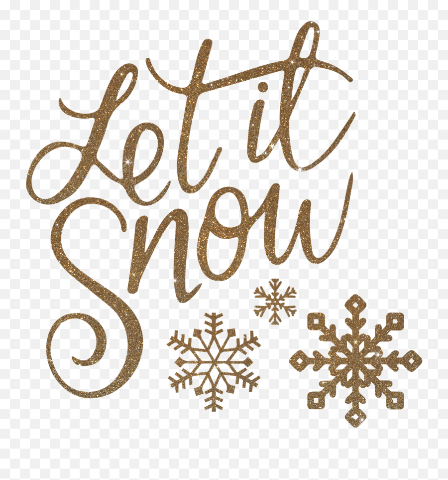 Merry Christmas Gold Png - Christmas Let It Snow,Christmas Snow Png