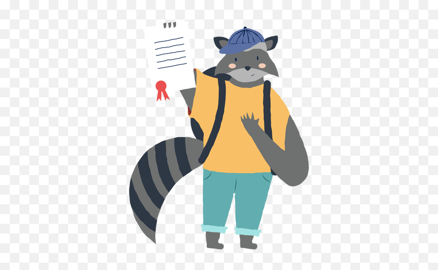 Studying Raccoon Character - Transparent Png U0026 Svg Vector File Cartoon,Raccoon Transparent