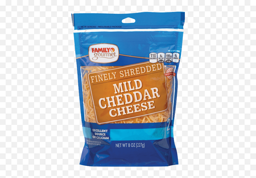 Download Family Gourmet Shredded Cheese - Vacuum Bag Full Bag Shredded Cheese Png,Cheese Png
