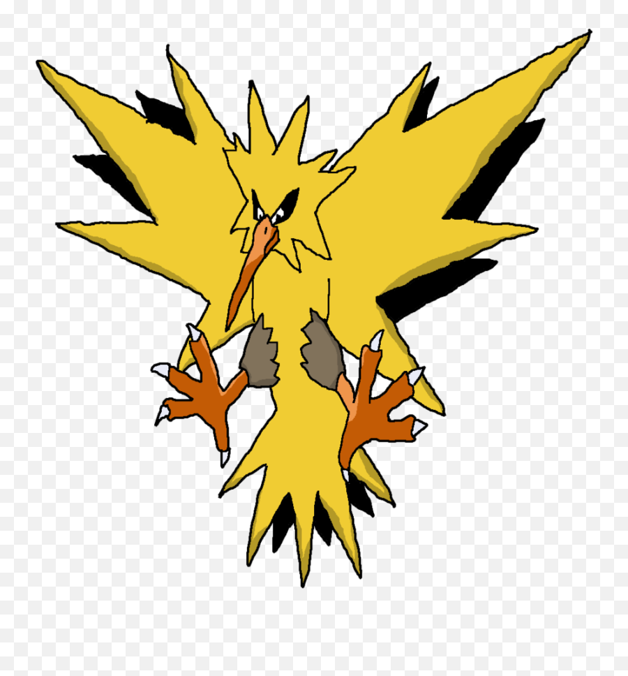 Pokemon - Zapdos Pokemon Png,Zapdos Png