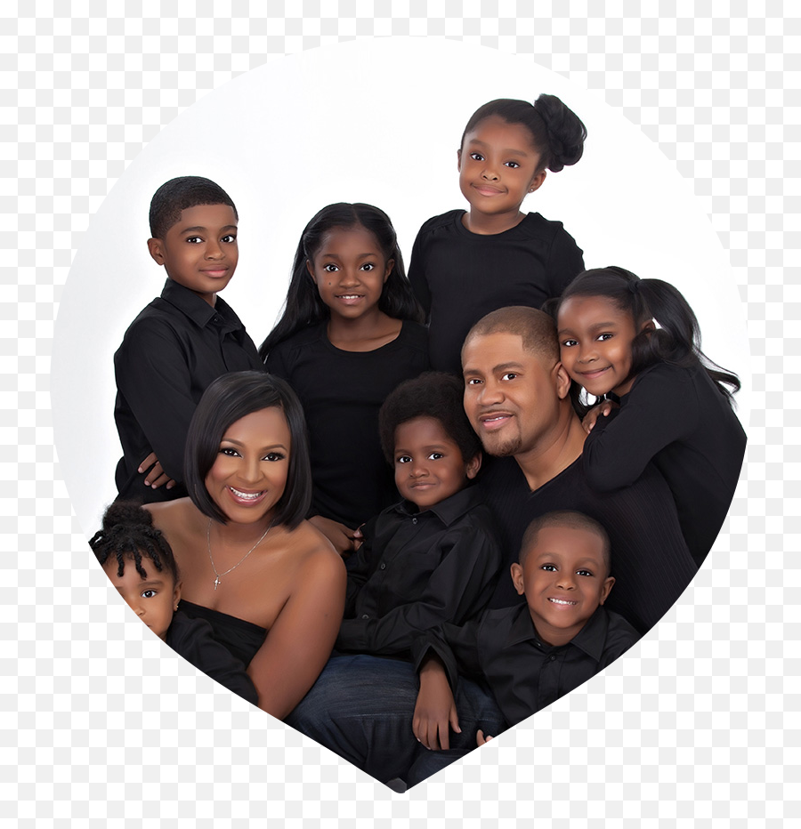 African American Family Parent Marriage - Big Happy Black Family Png,African American Png