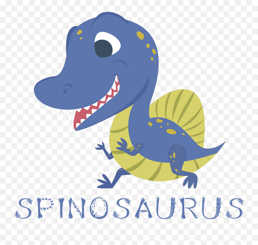 Spinosaurus T - Shirt Dinosaur Tshirt Shop Cute Cartoon Spinosaurus Png,Spinosaurus Png