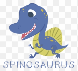Spinosaurus T - Shirt Dinosaur Tshirt Shop Cute Cartoon Spinosaurus Png,Spinosaurus Png