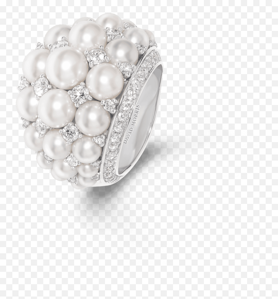 Pearl Deco Ring - Engagement Ring Png,White Ring Png