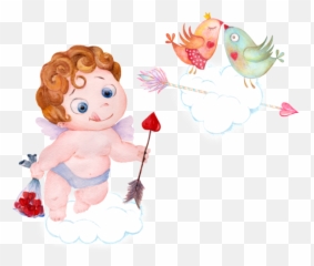 Cupid Drawing Valentines Day Cartoon For - png