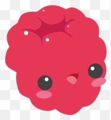 Free Photo Cute Fruit Kawaii Red Raspberries Raspberry Sweet - png