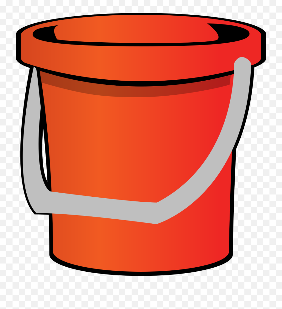 Red Bucket Clip Art - Bucket Clip Art Png,Bucket Clipart Png